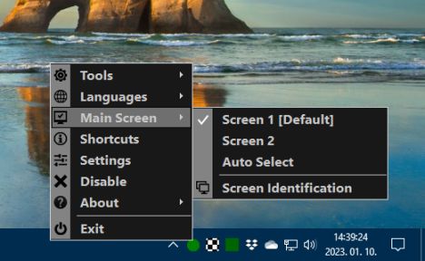 dual monitor auto mouse lock dark mode