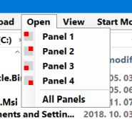 explorer commander open menu