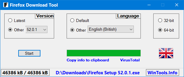 Firefox Download Tool