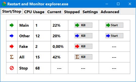 restart explorer advanced