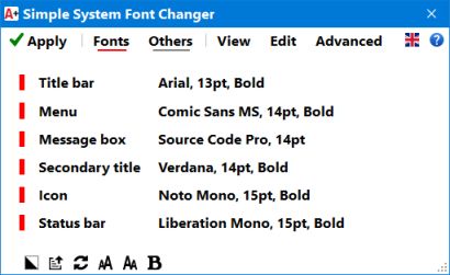 simple system font changer